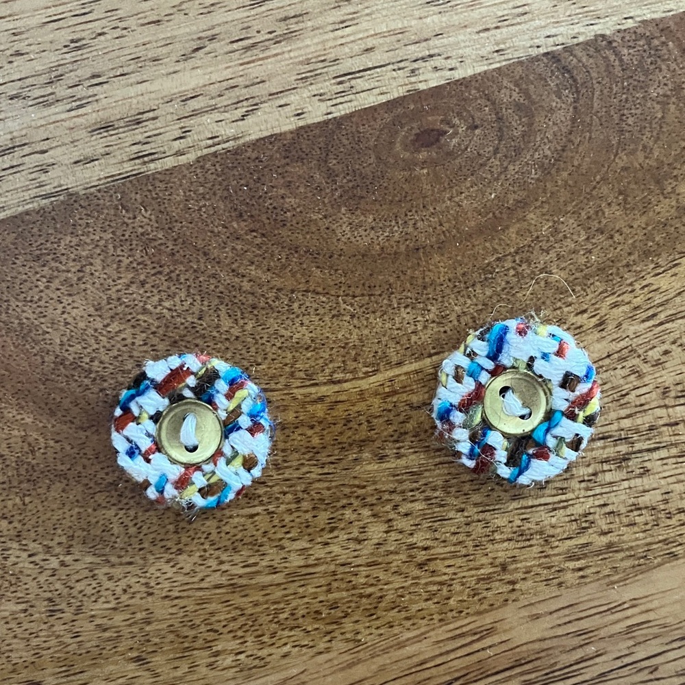 Colorful Woven Buttons from designer Cynthia Vincent